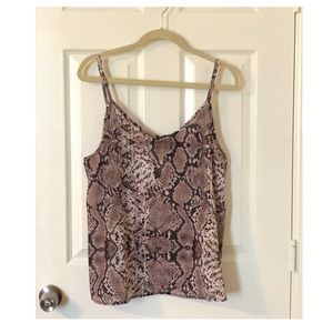 Snake Print Cami Top